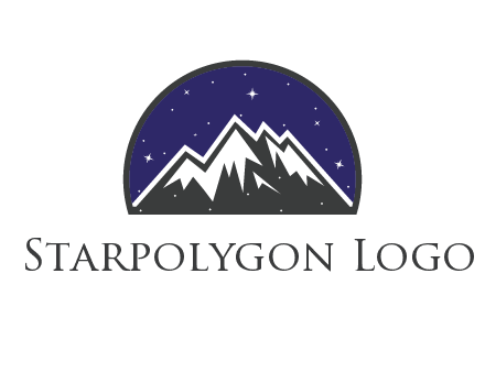 starry sky behind snow caped mountains
