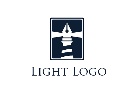 ink pen as lighthouse