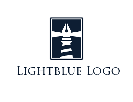 ink pen as lighthouse