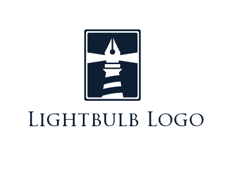 ink pen as lighthouse