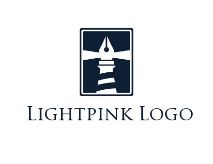 ink pen as lighthouse