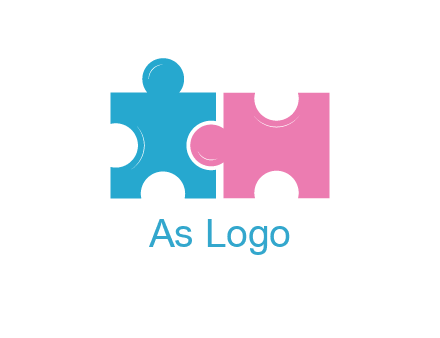 jigsaw puzzle together forming people icon