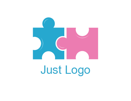 jigsaw puzzle together forming people icon