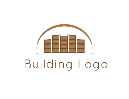 blocks forming buildings