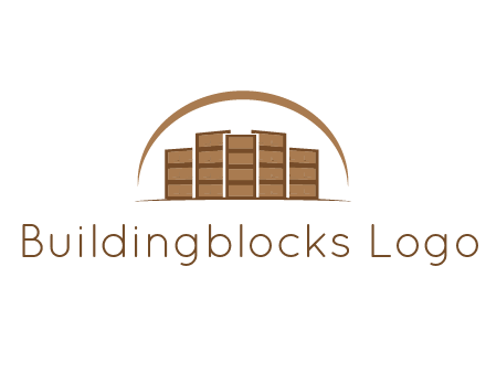 blocks forming buildings