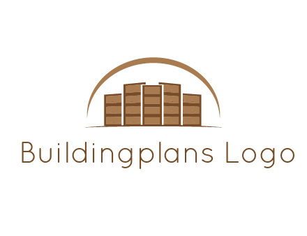 blocks forming buildings