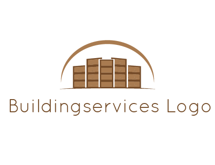blocks forming buildings