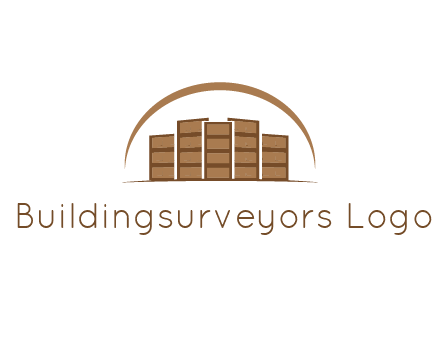 blocks forming buildings