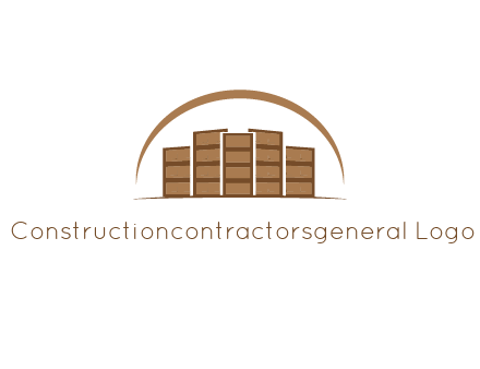 blocks forming buildings