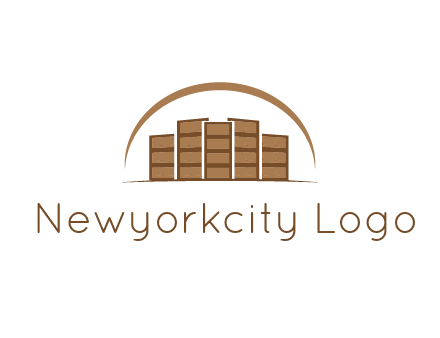 blocks forming buildings