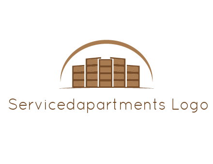 blocks forming buildings