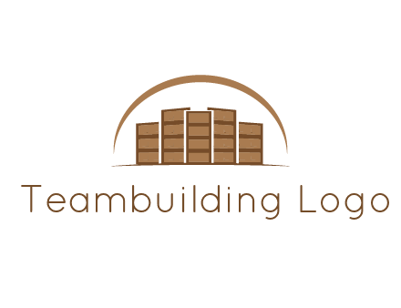 blocks forming buildings