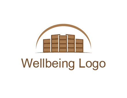blocks forming buildings