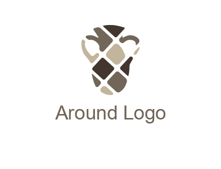 mosaic vase graphic