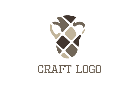 mosaic vase graphic
