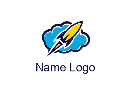 cloud behind rocket