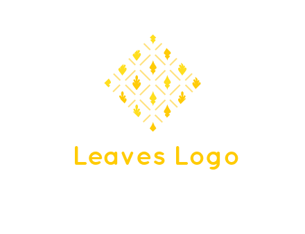 leaves in tile shape symbol