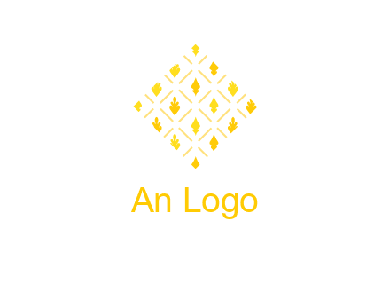 leaves in tile shape symbol