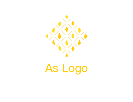 leaves in tile shape symbol