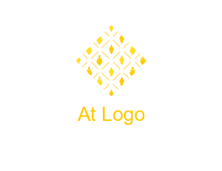 leaves in tile shape symbol