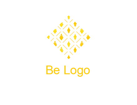 leaves in tile shape symbol