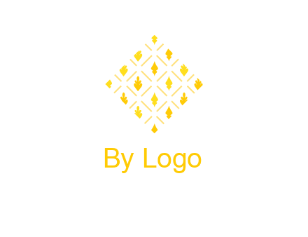 leaves in tile shape symbol