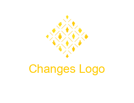 leaves in tile shape symbol