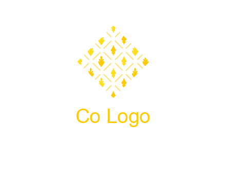 leaves in tile shape symbol
