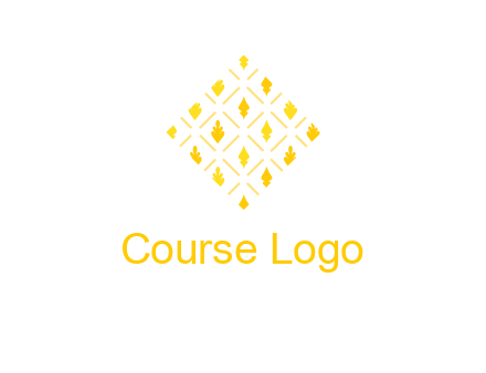 leaves in tile shape symbol
