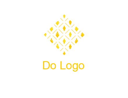 leaves in tile shape symbol