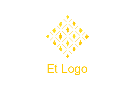 leaves in tile shape symbol