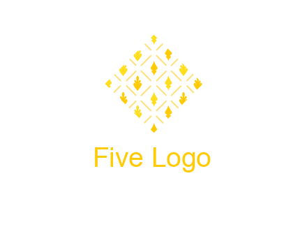 leaves in tile shape symbol