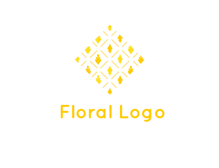 leaves in tile shape symbol