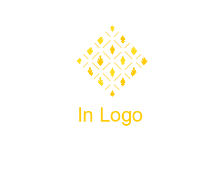 leaves in tile shape symbol