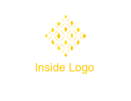 leaves in tile shape symbol