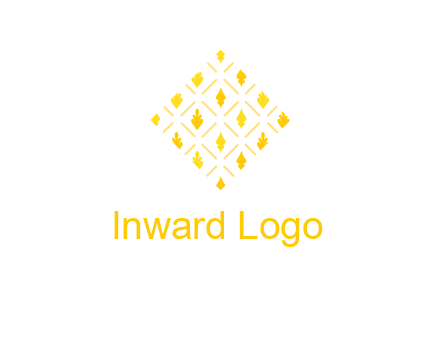 leaves in tile shape symbol