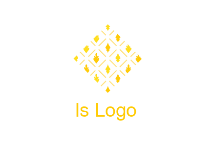 leaves in tile shape symbol