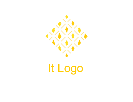 leaves in tile shape symbol