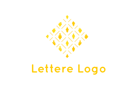 leaves in tile shape symbol