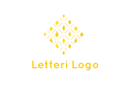 leaves in tile shape symbol