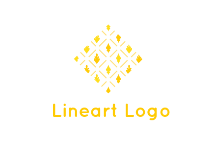 leaves in tile shape symbol