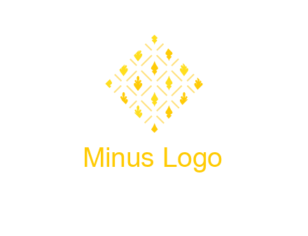 leaves in tile shape symbol