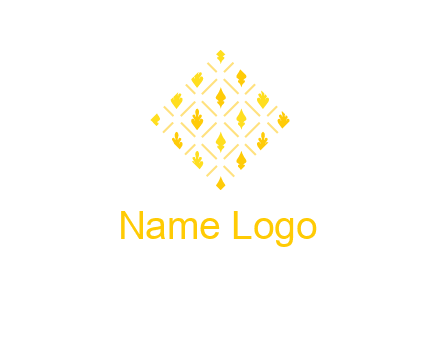 leaves in tile shape symbol