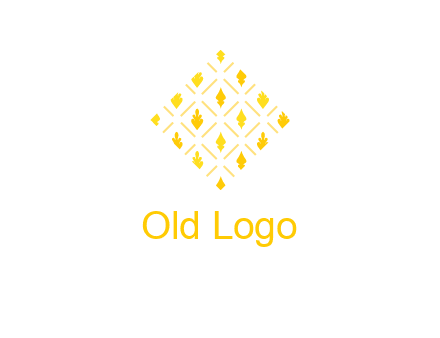 leaves in tile shape symbol