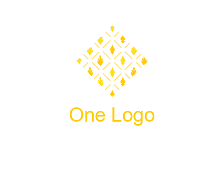 leaves in tile shape symbol