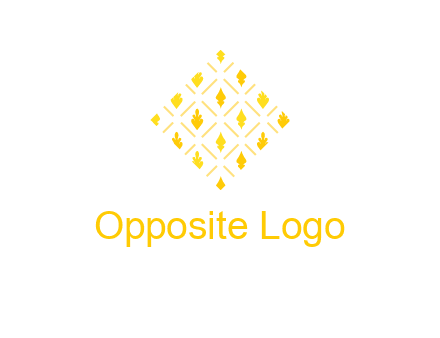 leaves in tile shape symbol