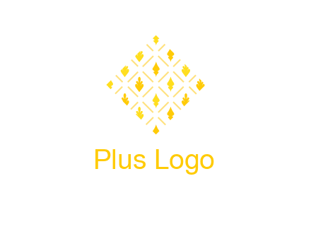 leaves in tile shape symbol