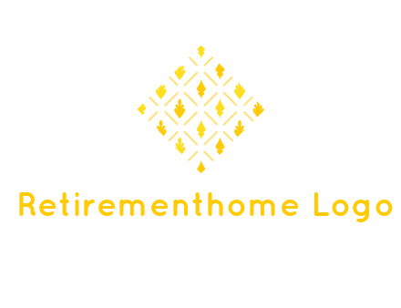 leaves in tile shape symbol