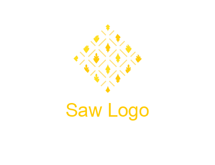 leaves in tile shape symbol
