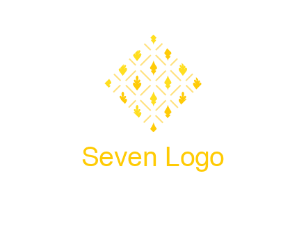 leaves in tile shape symbol